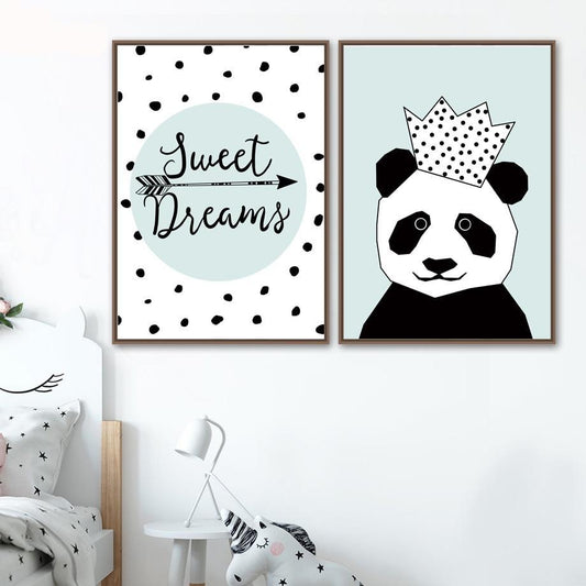 Canvas Wall Art - Nordic Style Kids Posters - Just Kidding Store