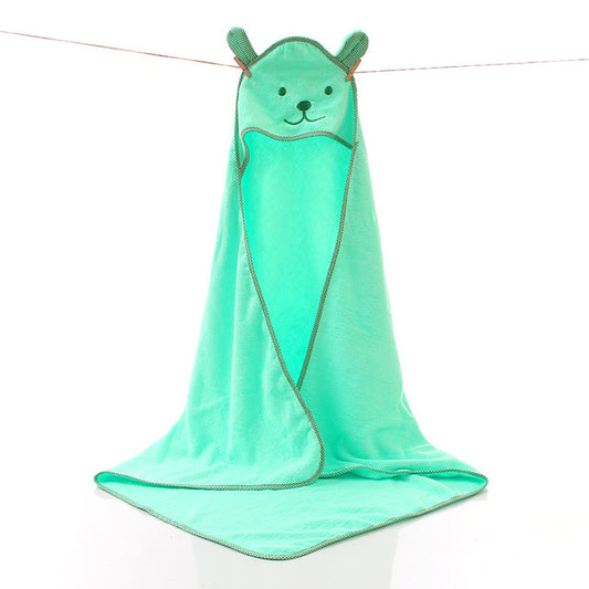 Cotton Hooded Baby Kids Terry Bath Towel - Just Kidding Store