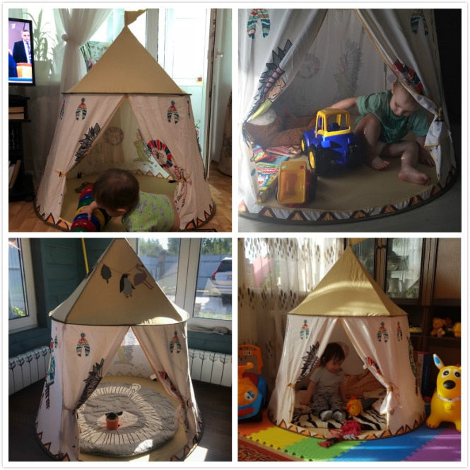 Indian Tent House - Portable Children Playhouse - Just Kidding Store