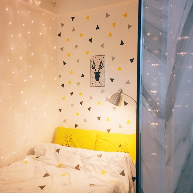 Triangles Baby Girl Room Wall Sticker For Kids Room Baby Boy Room Decor Kids Bedroom Home Decor Childrens Bedroom Wall Decor