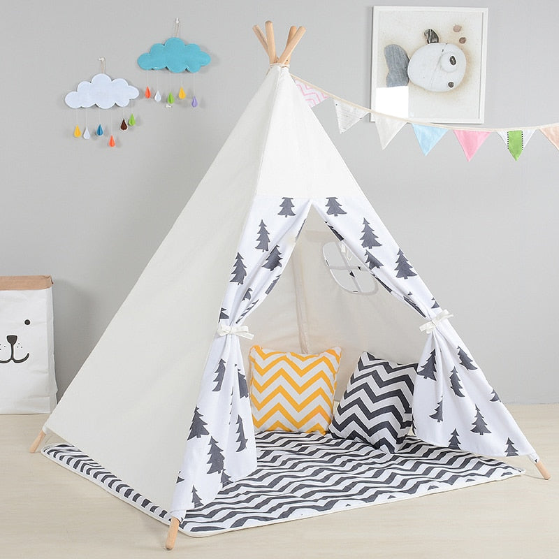 Pine Trees Teepee - Kids Play Tent - Just Kidding Store