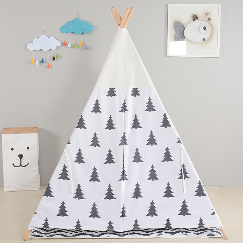 Pine Trees Teepee - Kids Play Tent - Just Kidding Store