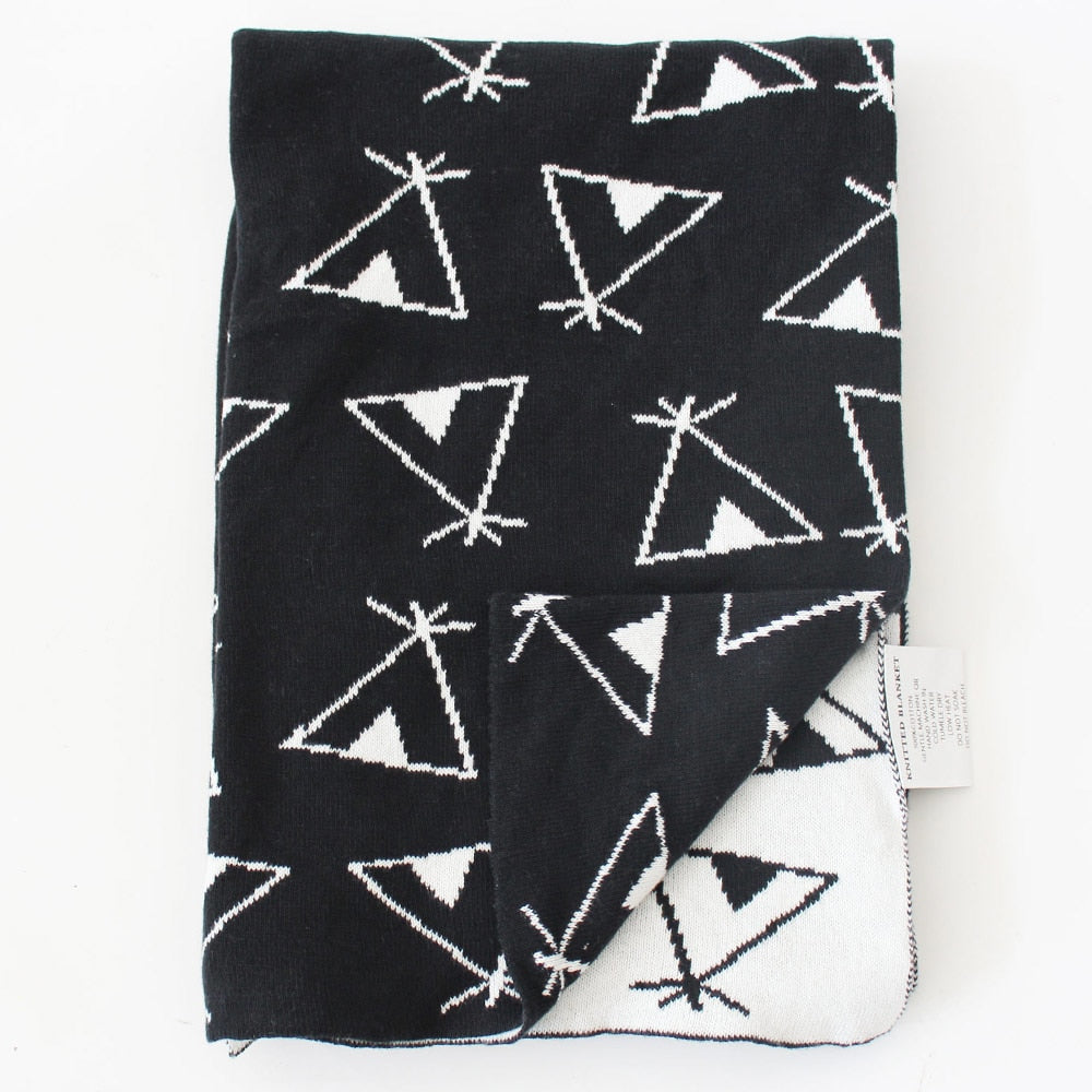Indian Tent Baby Cotton Blanket - Kids Blanket - Just Kidding Store