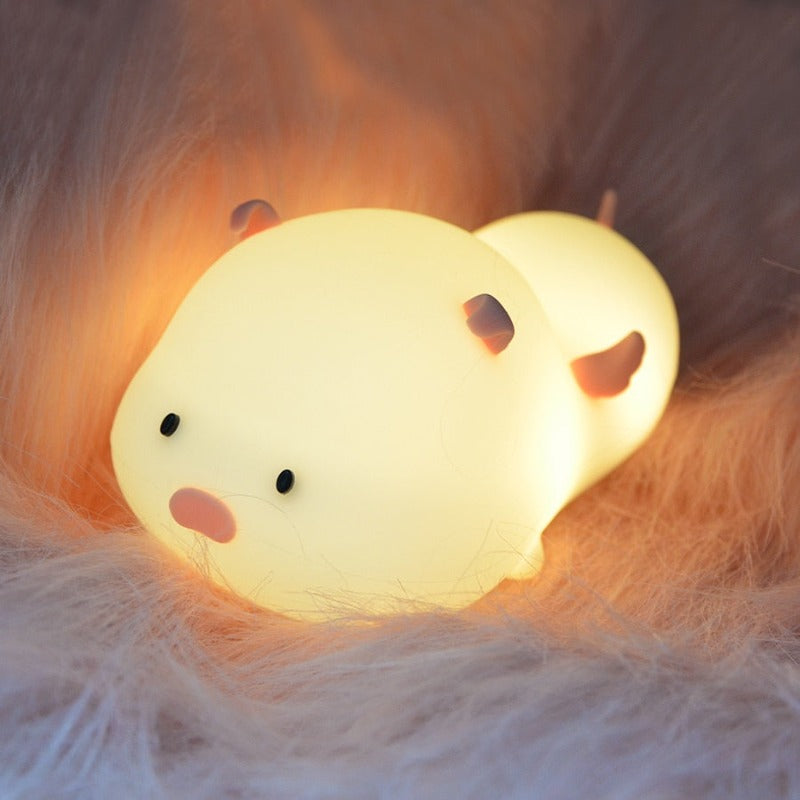 Piggy Night Light - Touch Sensor Color Switching Lamp - Just Kidding Store