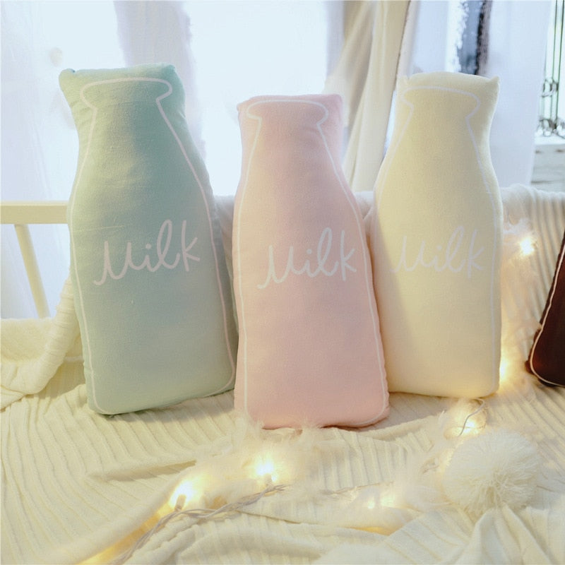Milk Bottle Plush Cushion KIds Milk Bottle Pillow - Just Kidding Store