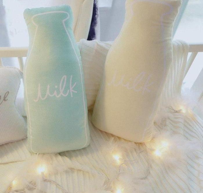 Milk Bottle Plush Cushion KIds Milk Bottle Pillow - Just Kidding Store