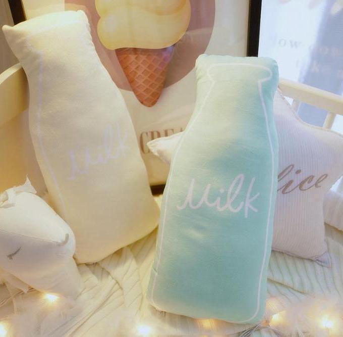 Milk Bottle Plush Cushion KIds Milk Bottle Pillow - Just Kidding Store