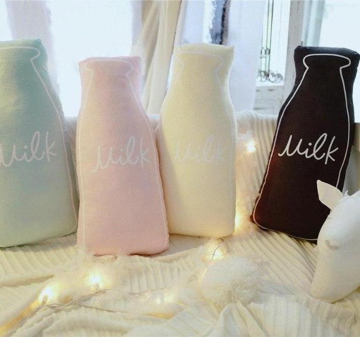 Milk Bottle Plush Cushion KIds Milk Bottle Pillow - Just Kidding Store