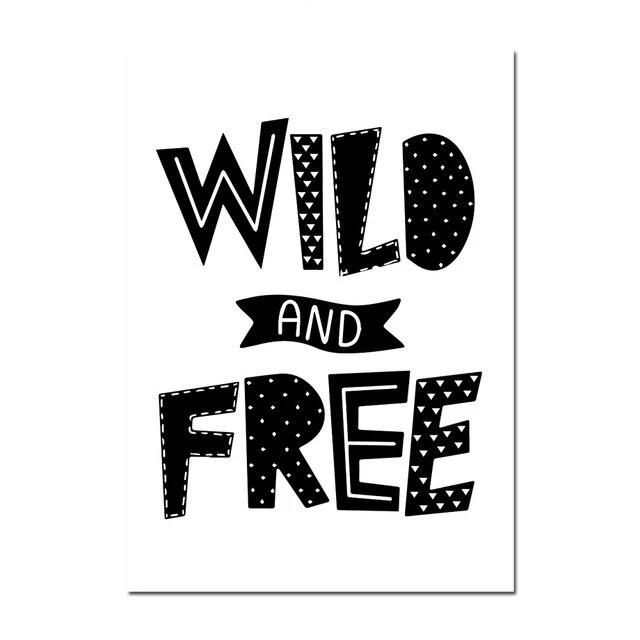 Adventure Inspiring Nordic Kids Monochrome Canvas Wall Art - Just Kidding Store