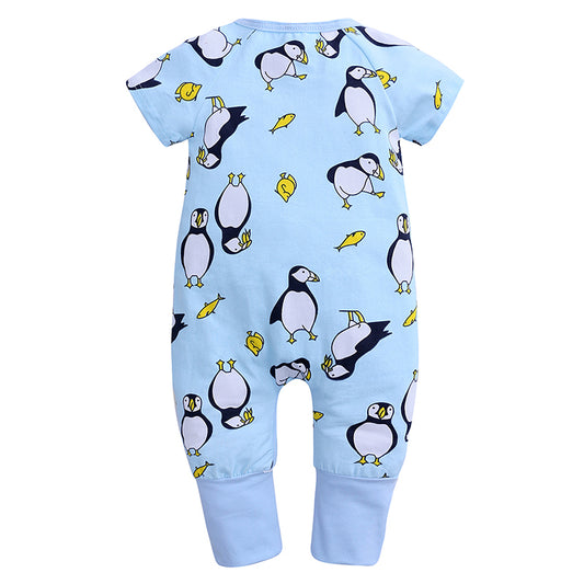 Penguin Summer Baby Kids Trendy Fashion Romper - Just Kidding Store