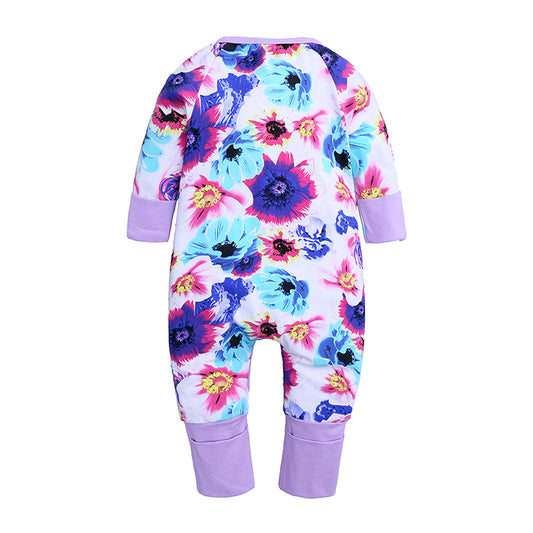 Spring Flowers Romper - Baby Kids Summer Romper - Just Kidding Store