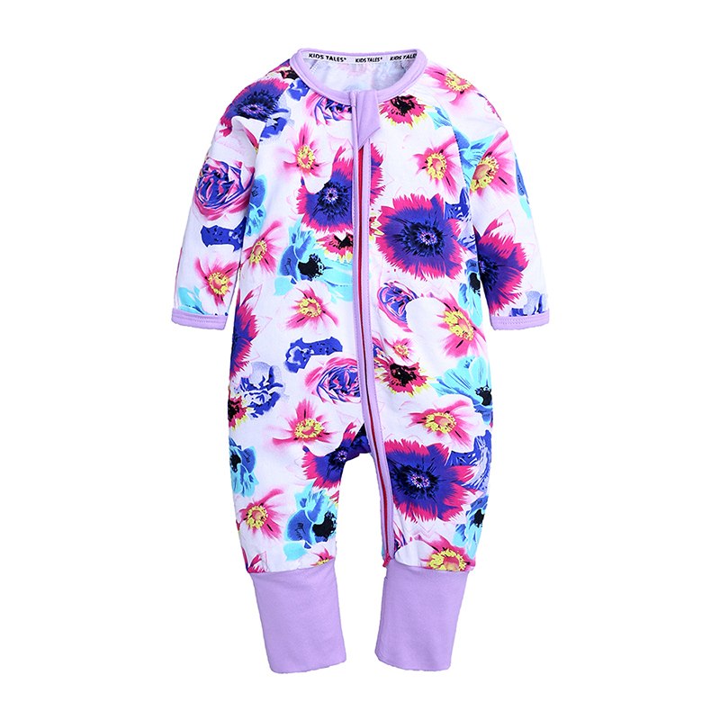 Spring Flowers Romper - Baby Kids Summer Romper - Just Kidding Store