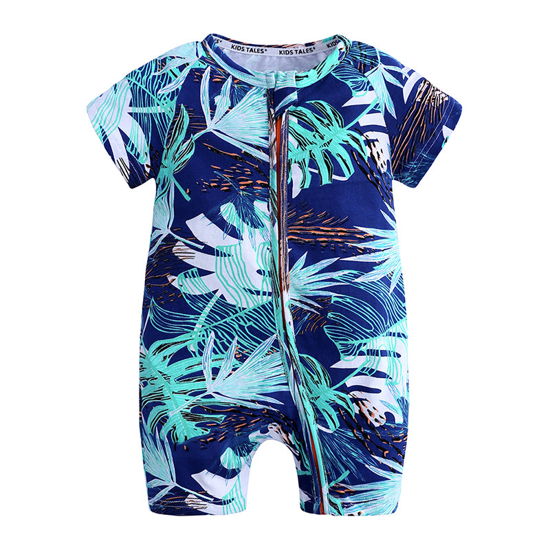 Big Leaves Baby Toddler Kids Summer Romper - Just KIdding Store