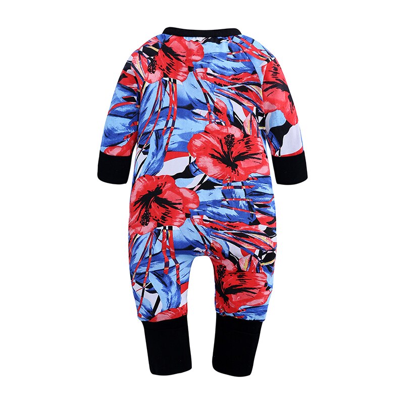 Red Hibiscus Baby Toddler Kids Trendy Romper - Just Kidding Store