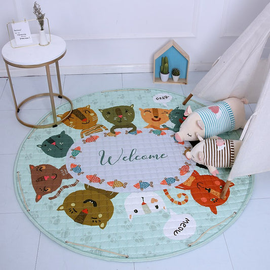 Activity Play Mat Kids Toy Storage Bag Meow Meow - Just Kidding Store