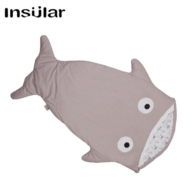 Children Sleeping Bag - Kids Sleep Sack - Comfy Shark Turquoise