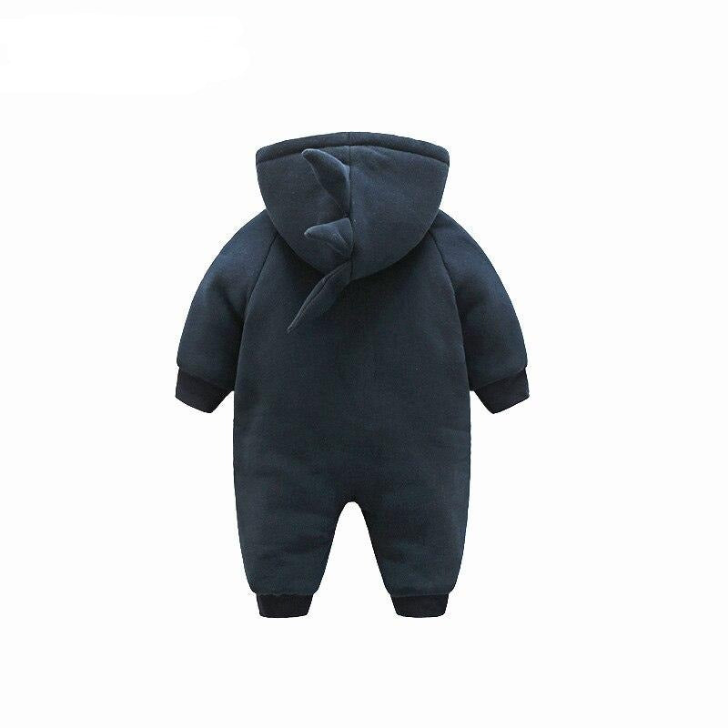 Dinosaur Hooded Baby Toddler Kids Winter Romper Jumpsuit - Just Kidding Store