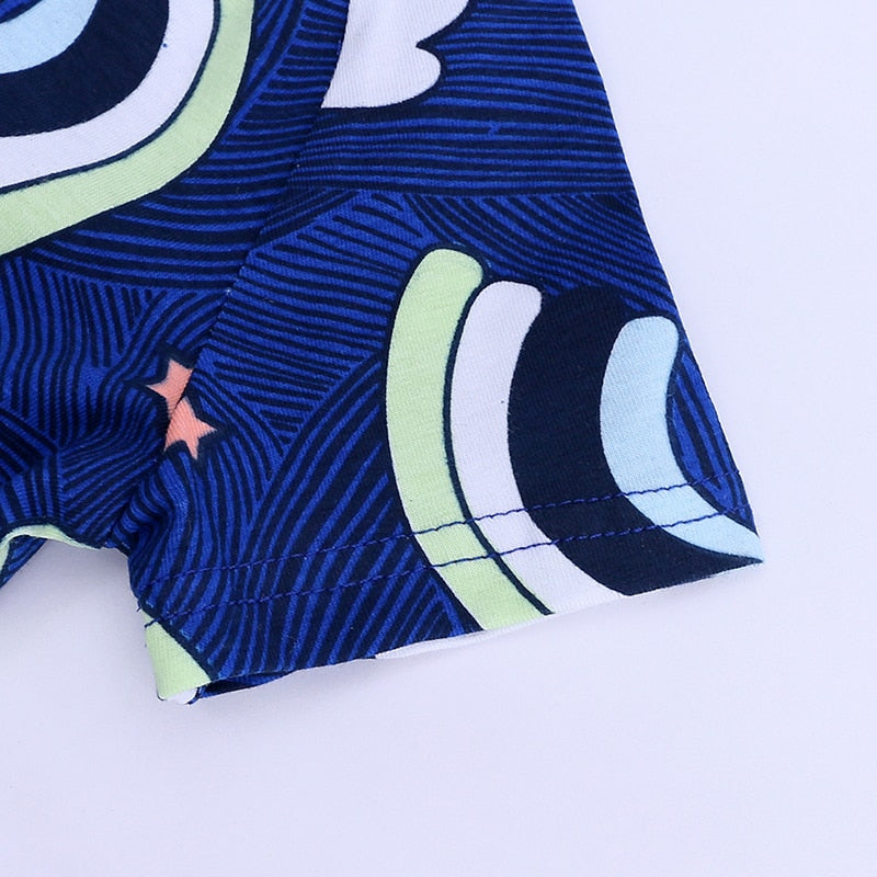 Blue Rainbow Cloud Summer Baby Fashion Romper - Just Kidding Store