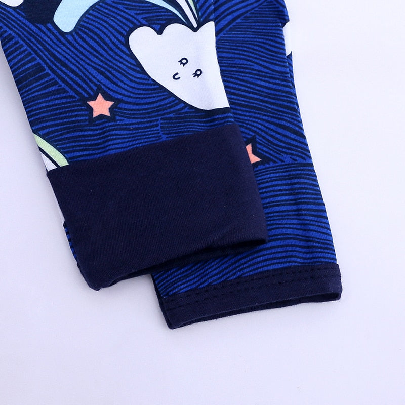 Blue Rainbow Cloud Baby Fashion Trendy Romper - Just Kidding Store