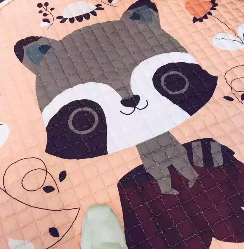 Raccoon Antislip Kids Activity Playmat Toy Storage - Just Kidding Store