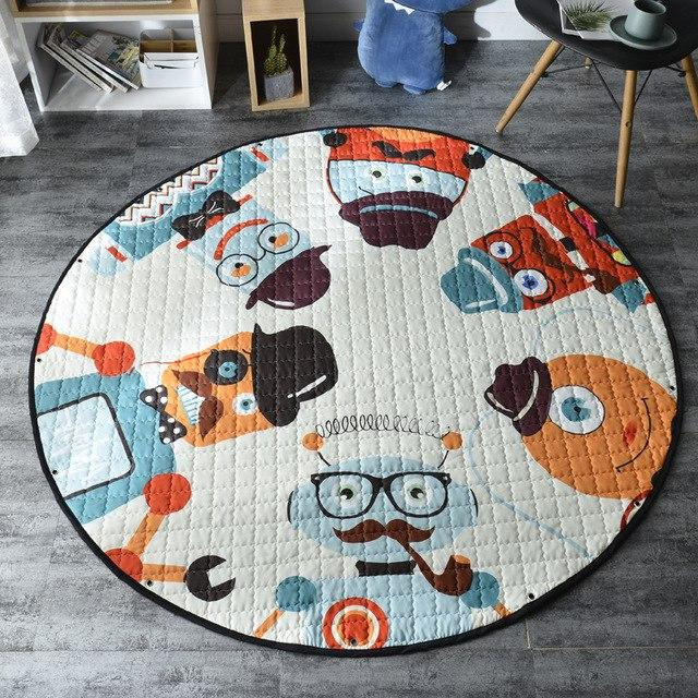Activity Play Mat - Kids Toy Storage Bag - Robots - Just Kidding Store