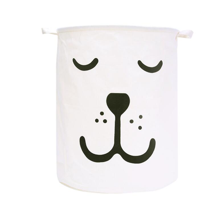 Sleepy Smily Bear Toy Storage Bag Laundry Basket - Just Kidding Store
