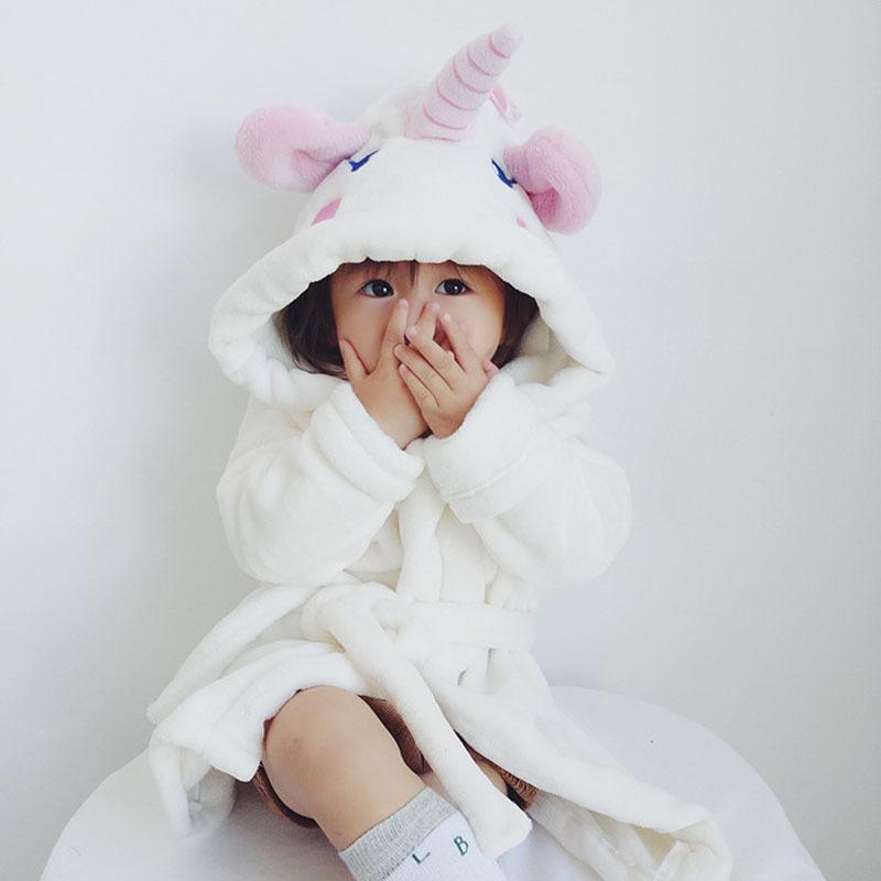 Ultra Soft Velvet Bathrobe Nightgown - Unicorn - Just Kidding Store