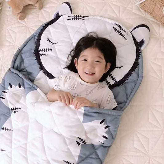 Kids Sleeping Bag Children Sleep Sack White Tiger - Just Kidding Store