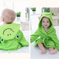 Baby Hooded Animal Cartoon Bathrobe - Green Frog - Just Kidding Store