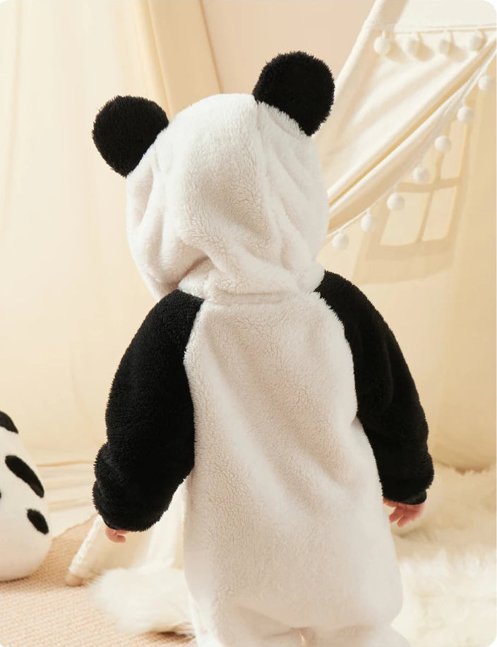 Animal Coral Fleece Jumpsuit