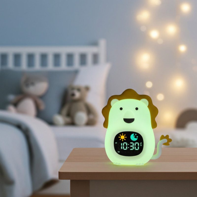 Lion Alarm Clock Touch Control Night Light - Just Kidding Store