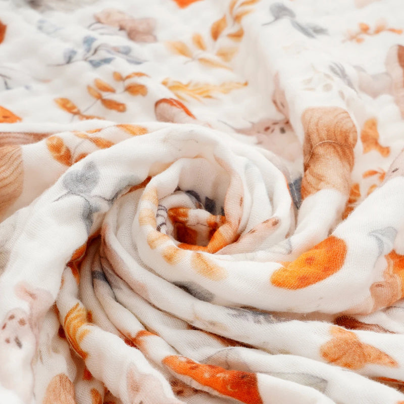 6 Layers Soft Cotton Muslin Swaddle Blanket  - Just Kidding Store