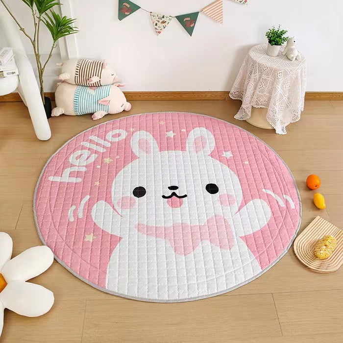 Activity Play Mat - Toy Storage Bag - White Bunny - Just Kidding Store