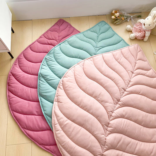 Quilted Oak Leaf Nursery Baby Play Mat - Just Kidding Store