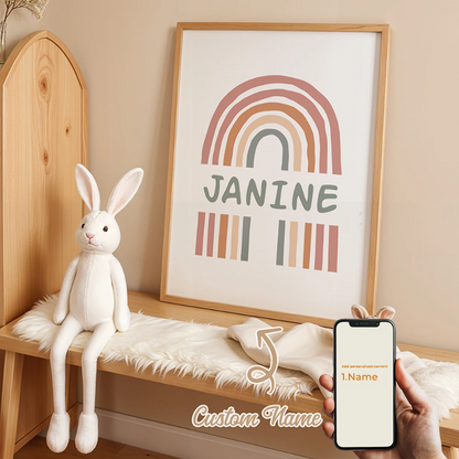 Personalized Custom Name Cartoon Canvas Print