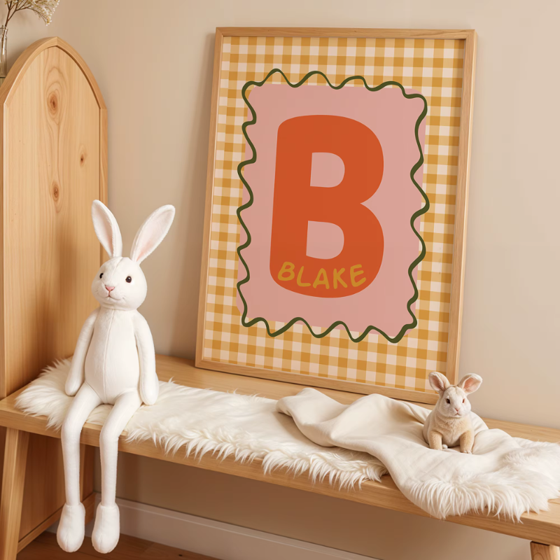 Personalized Custom Name Cartoon Canvas Print