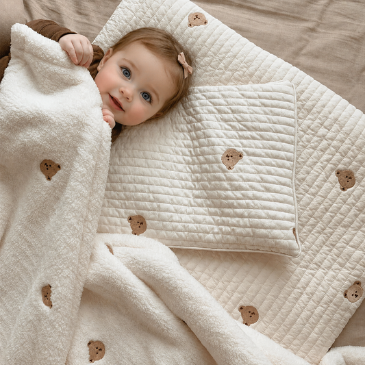 Embroidered Polar Fleece Baby Children Blanket - Just Kidding Store