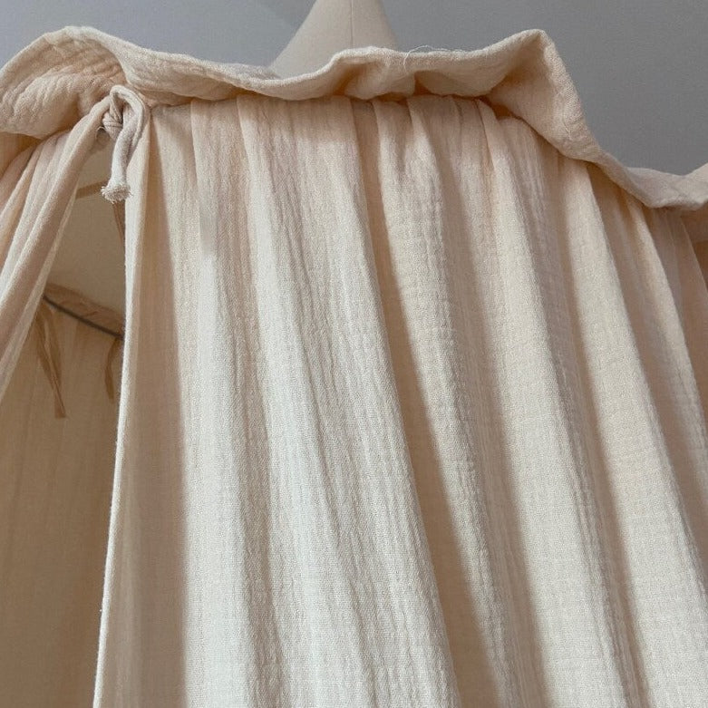 Premium Muslin Cotton Canopy With Frills - Just Kidding Store