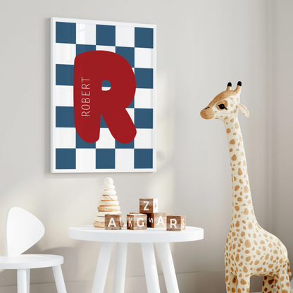 Personalized Custom Name Cartoon Canvas Print