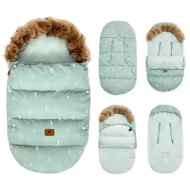 Winter Windproof Footmuff - Universal Pram Sleepsack 0-24M - Just Kidding Store