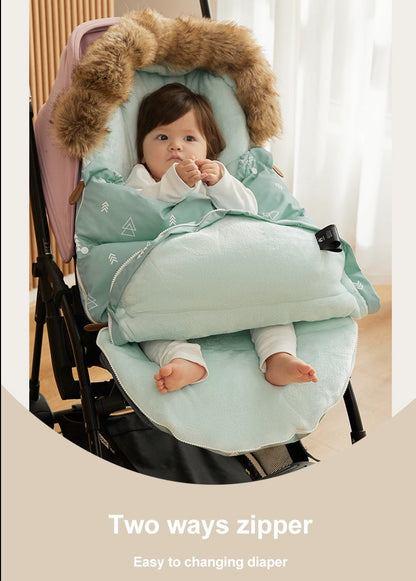 Winter Windproof Footmuff - Universal Pram Sleepsack 0-24M - Just Kidding Store