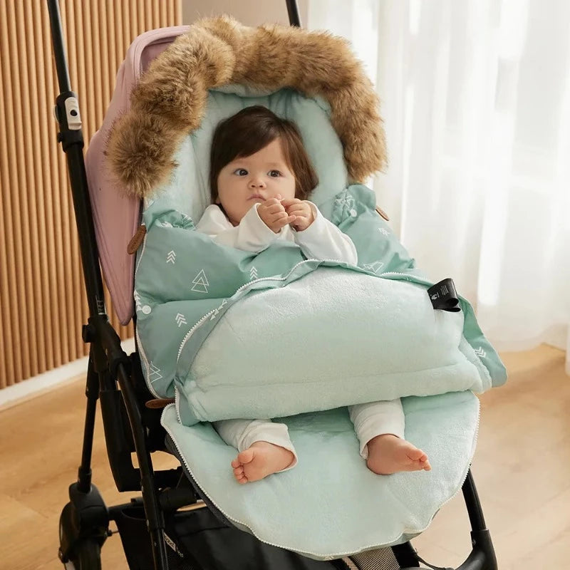 Winter Windproof Footmuff - Universal Pram Sleepsack 0-24M - Just Kidding Store