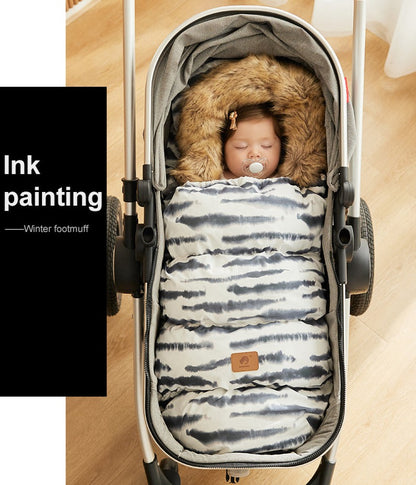 Winter Windproof Footmuff - Universal Pram Sleepsack 0-24M - Just Kidding Store