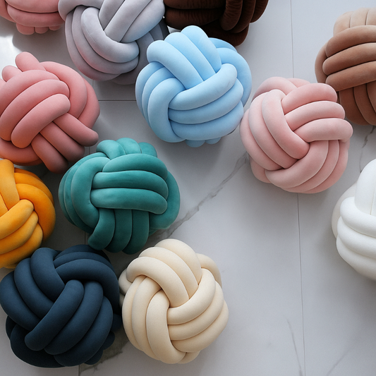 Handmade Soft Knot Cushion - Nursery Deco Pillows - Just Kidding Store