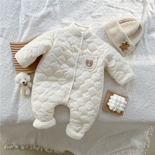 Baby Bear Quilted Romper - Just Kidding Store