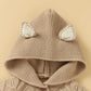 Hooded Knitted Baby Toddler Infant Jumpsuit - Just Kidding Store