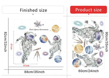 Space Travel Wall Decals - Just Kidding Store