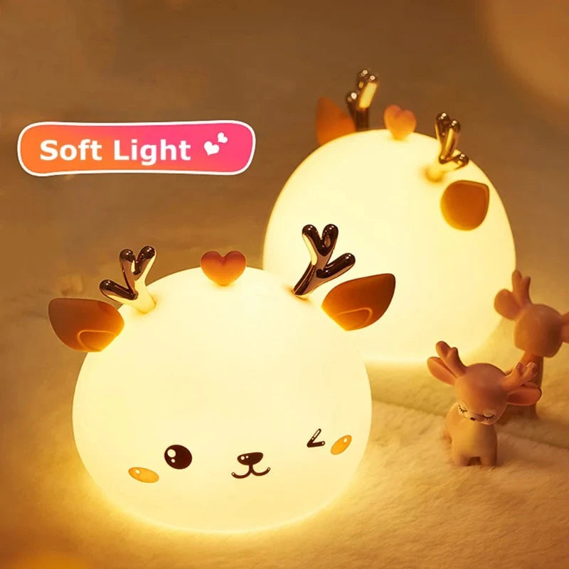 Deer LED Touch Sensor Color Changing Night Light - Just Kidding Store