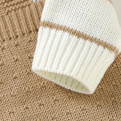 Long Sleeve Knitted Romper - Infant Jumpsuit - Just Kidding Store