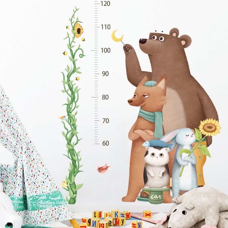 Big Brown Bear Height Ruler - Kids Growth Chart - Just Kidding Store